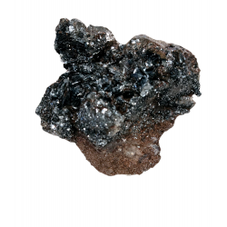 Hematite after smoky quartz