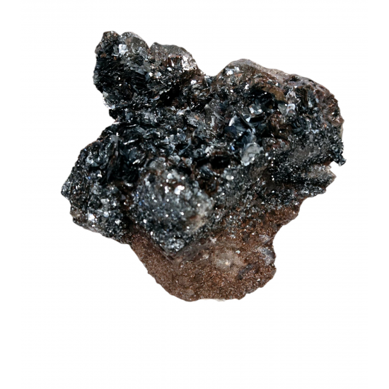 Hematite after smoky quartz