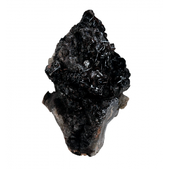 Hematite after smoky quartz