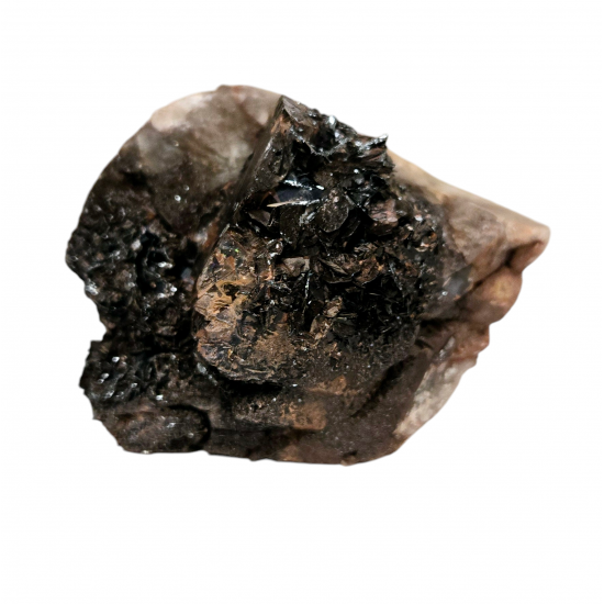 Hematite after smoky quartz