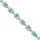 Ethiopian Opal Bracelet Silver