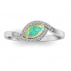 Ring Ethiopian Opal Sterling Silver Ring Ethiopian Opal Sterling Silver