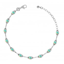 Ethiopian Opal Bracelet Silver