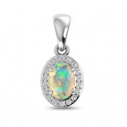Sterling Silver Ethiopian Opal pendant
