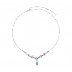 Sterling Silver balloon Opal Necklace