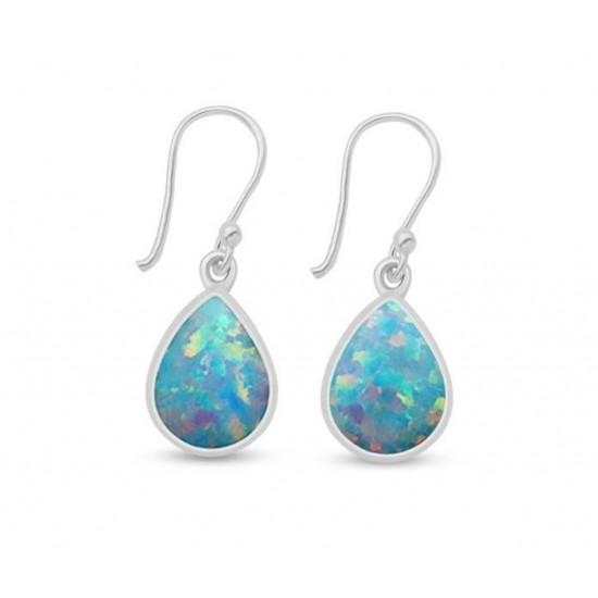 Sterling Silver Balloon Opal Earrings Sterling Silver Balloon Opal Earrings