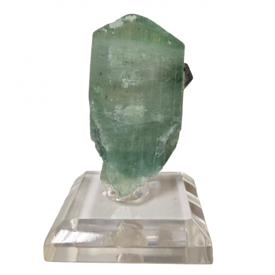 Hiddenite - magnetite