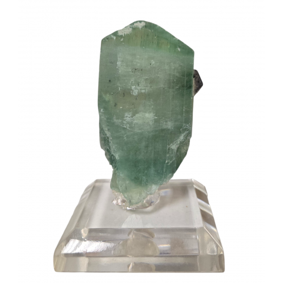 Hiddenite - magnetite