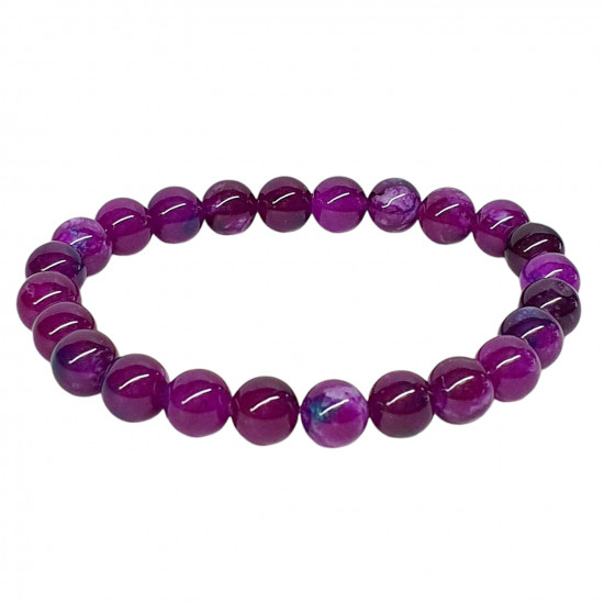 agate dark purple bracelet 8mm