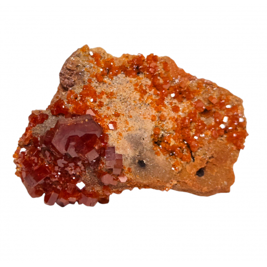vanadinite on barite 