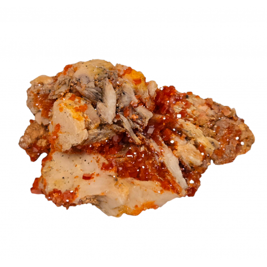 vanadinite on barite 