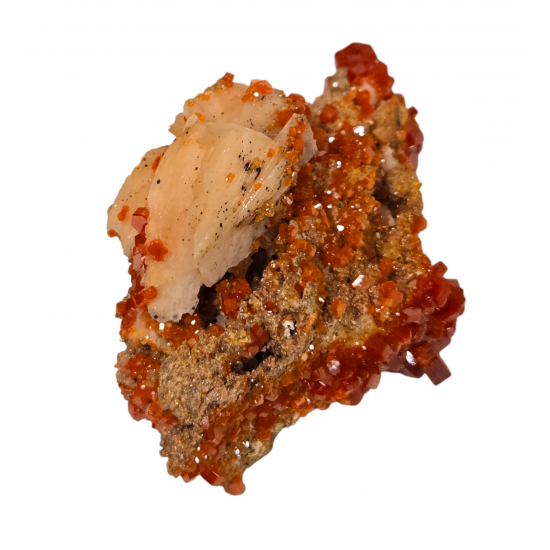 vanadinite on barite 
