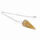 orgonite pendulum yellow jasper