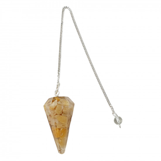 orgonite pendulum yellow jasper