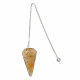 orgonite pendulum yellow jasper