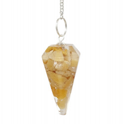 orgonite pendulum yellow jasper