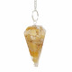 orgonite pendulum yellow jasper