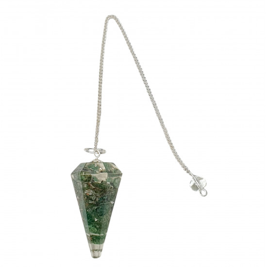 orgonite pendulum green aventurine