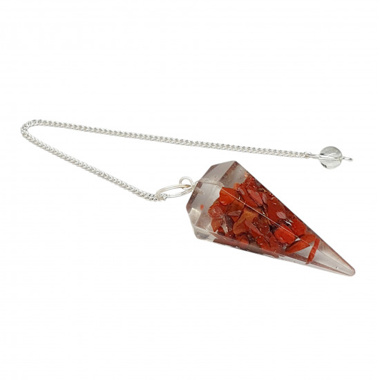 orgonite pendulum red jasper