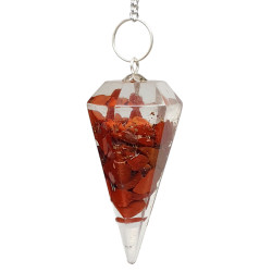 orgonite pendulum red jasper