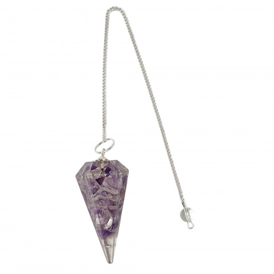 orgonite pendulum amethyst