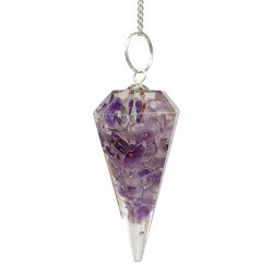orgonite pendulum amethyst