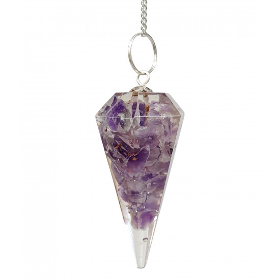 orgonite pendulum amethyst