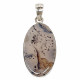 pendant dendrite agate silver