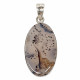pendant dendrite agate silver