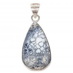 pendentif agate dendrite argent
