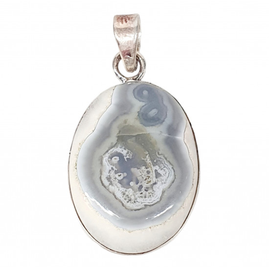 pendant agate silver