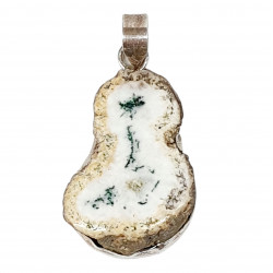 pendentif agate dendrite argent