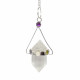 Quartz 7 chakras pendulum