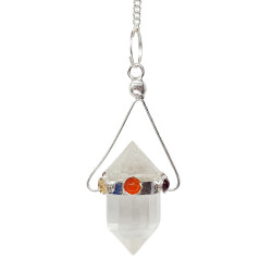 Quartz 7 chakras pendulum