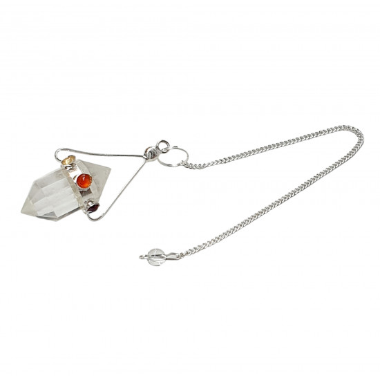 Quartz 7 chakras pendulum