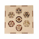 bar 7 chakras selenite inclus 7 pierres des chakras