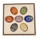 7 Chakras Engraved Stone with Wooden Box