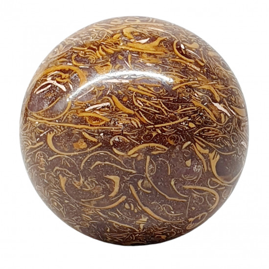 Calligraphic jasper sphere