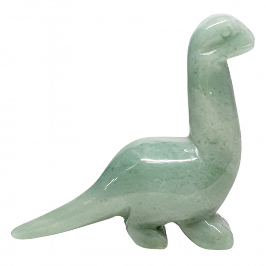 Dinosaur diplodocus green aventurine