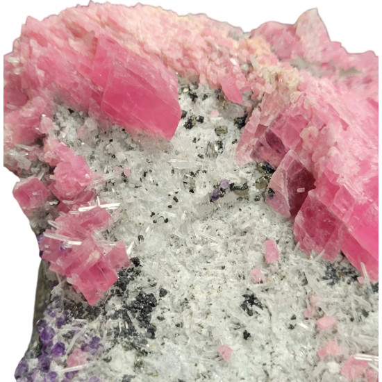 Rhodochrosite, Quartz, Pyrite, Galena, Fluorite sweet home mine