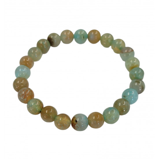 Blue-orange Agate Bracelet 8mm