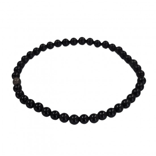 black Obsidian Bracelet 4mm