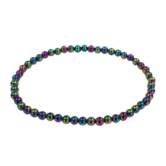 Rainbow Hematite Bracelet 4mm