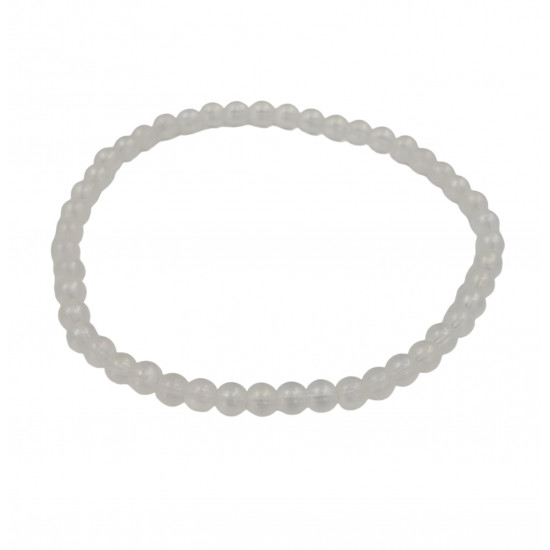 frosted quartz Bracelet 4mm