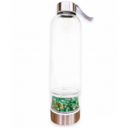 water bottle green aventurine