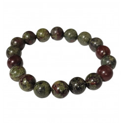 Bracelet jaspe sang de dragon 10mm