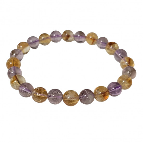 Citrine-amethyst Bracelet 8mm