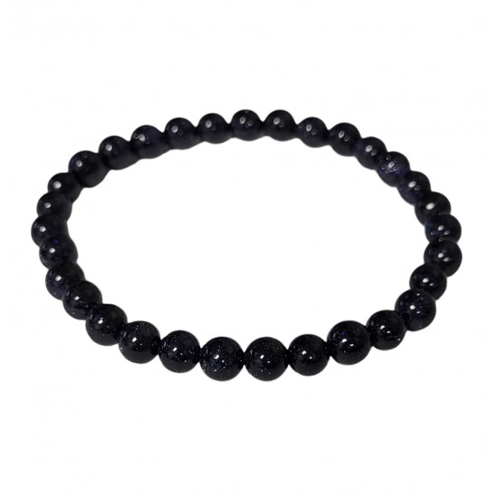 Blue Goldstone bracelet 6mm