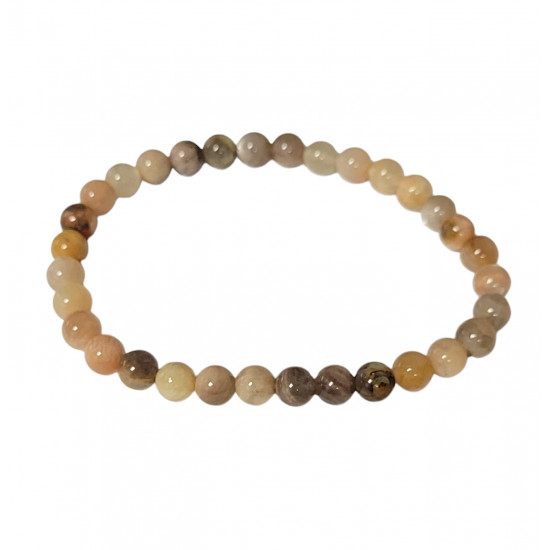 peach moonstone Bracelet 6mm