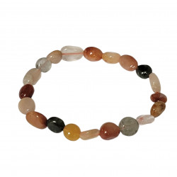 Mix rutilated quartz Bracelet Tumbled 